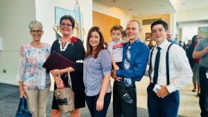 Hannah Page with family